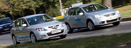Mazda 3 ������ VW Golf V