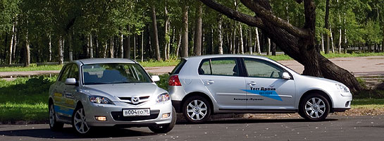 Mazda 3 ������ VW Golf V